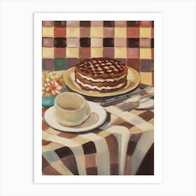 Tiramisu Still Life Painting Art Print