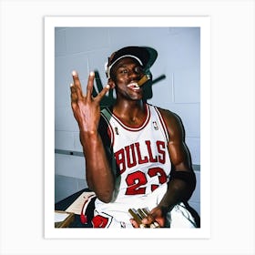 Michael Jordan Portrait Art Print