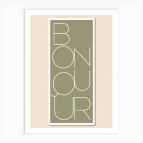 Bonjour Art Print