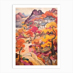 Autumn Gardens Painting Japanese Gardens 2 Art Print