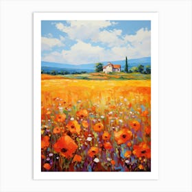 Poppies In The Field 13 Art Print