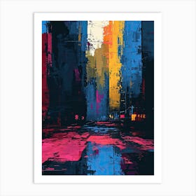 Cityscape | Pixel Minimalism Art Series Art Print