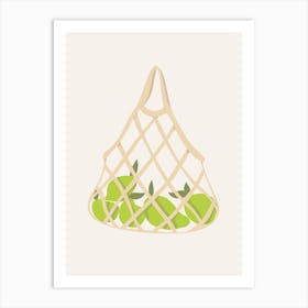 Limes In Baskets Art Print