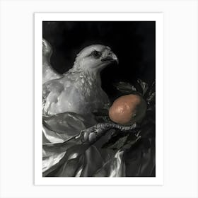 Eagle And Orange Art Print