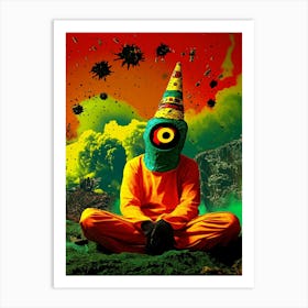 Psychedelic Clown Art Print