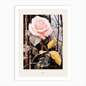 Flower Illustration Rose 1 Poster Art Print