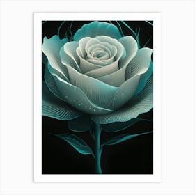 Rose Wallpaper 1 Art Print