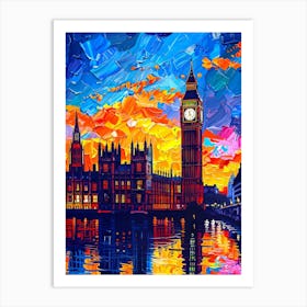 Big Ben At Sunset Art Print