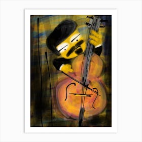 Cello Player Art Print