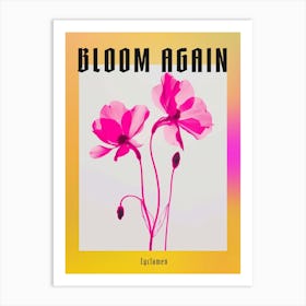 Hot Pink Cyclamen 1 Poster Art Print