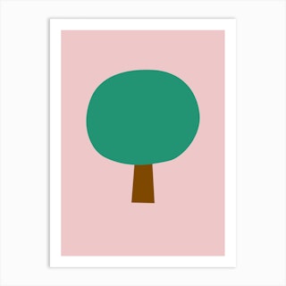 Green Tree Art Print