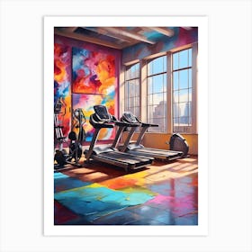 Gym Painting Art Print