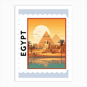 Egypt Travel Stamp Poster Art Print