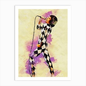 Smudge Of Portrait Freddie Mercury Flamboyan Art Print