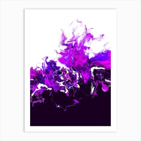 Purple Colorful Wave Art Print
