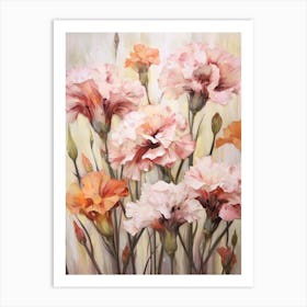 Fall Flower Painting Carnation 6 Art Print