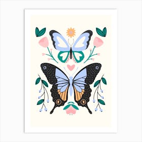 Butterfly Garden Art Print