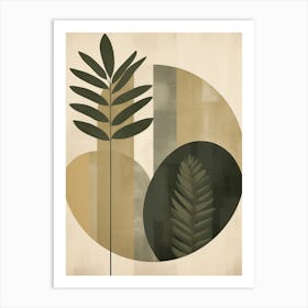 Tropical Leaves, Boho Decor Art Print