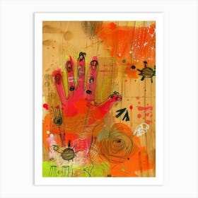 Hand Painting 2 Art Print