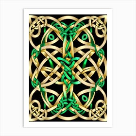 Abstract Celtic Knot 21 Art Print