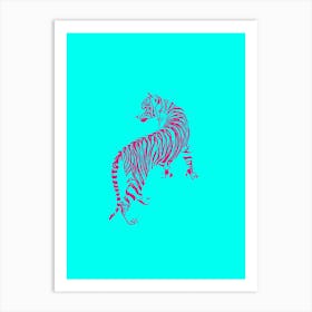 Tropical Tiger Art Print