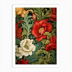 Wallpaper Floral Pattern Art Print