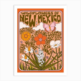 New Mexico Wildflowers Art Print