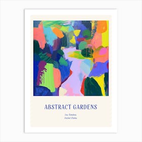 Colourful Gardens Leu Gardens Usa Blue Poster Art Print