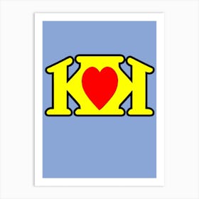 King of hearts Art Print