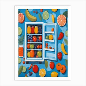 Open Refrigerator 1 Art Print