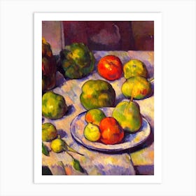 Chayote Cezanne Style vegetable Art Print