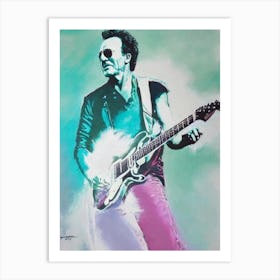 Bruce Springsteen Colourful Illustration Art Print