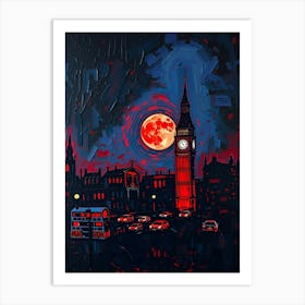 Big Ben At Night 1 Art Print