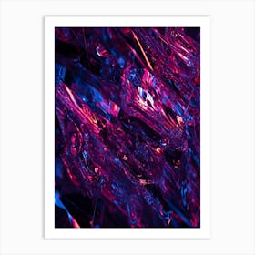 Abstract Purple Glass Art Print