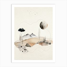 Landscape Watercolor Art Print