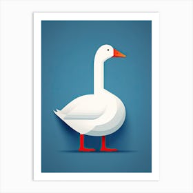 White Goose Art Print