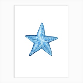 Blue Starfish Art Print