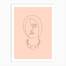 Squisita Minimal Line Portrait Art Print