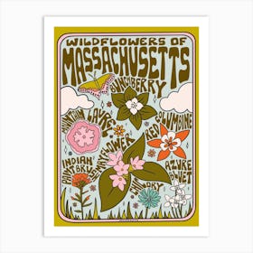 Massachusetts Wildflowers Art Print