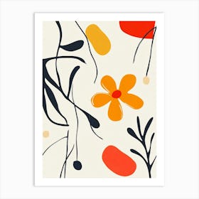 Abstract Floral Pattern 4 Art Print