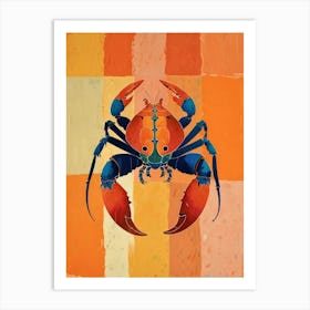 Orange Crab Art Print