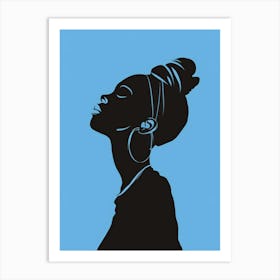 Silhouette Of A Woman 32 Art Print