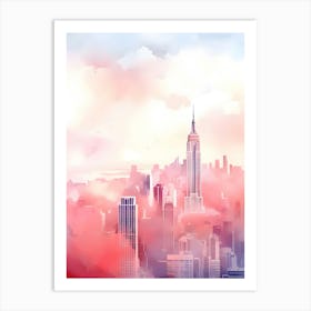 Watercolor New York City Skyline Art Print