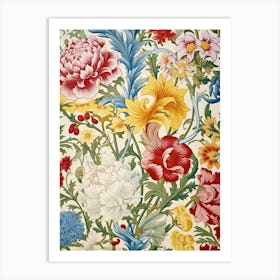 Floral Wallpaper 117 Art Print