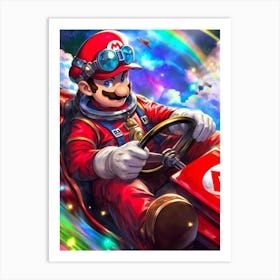 Mario Kart Racing Art Print