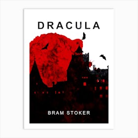 Book Cover - Dracula by Bram Stroke Art Print