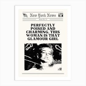 Glamour Girl Art Print