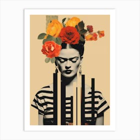 Frida Kahlo Wall Art, Frida Kahlo Modern Wall Art, Frida Canvas, Feminism Wall Art, Women's Power Wall Art Print