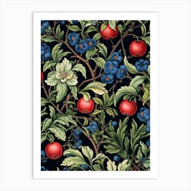 Berries And Apples Art Print