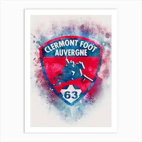 Clermont Foot Auvergne 63 4 Art Print